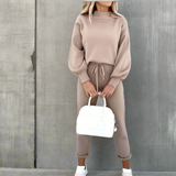 Bequemes Freizeit Set Damen – Khaki