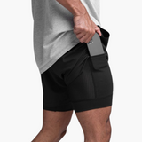 Leichte Sport-Shorts - Fitness-Laufhosen für Männer – Schwarz