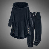 Meirya - Bequemes Zweiteiliges Tunika Set – Blau