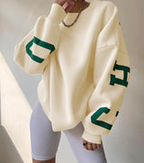 Damenpullover | Weite Passform mit gleichmäßiger Silhouette – Beige
