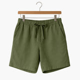 Herren Sommer Shorts mit Kordelzug und Seitentaschen – Grün