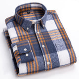 Rothwell Zeitloses Baumwoll-Flanellhemd – Blau