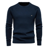Herren-Rundhals-Pullover – NICK – Marineblau