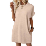 Evasha | Entspanntes Sommerkleid – Aprikose