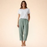Aurelie | Ultra-weiche Hose mit Seitentaschen – Grün