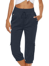 Komfortable Damen Freizeithose für den Alltag – Marineblau