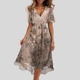 Naomie – Elegantes Sommerkleid für Frauen – Braun