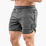 Schnelltrocknende Badeshorts - Herren Schwimmshorts mit Stretch – Grau