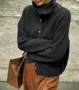 Heike – Rollkragenpullover aus Wolle und Kaschmir – Schwarz