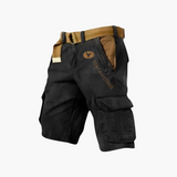 Langarm-Cargohemd mit Taschen für Herren – Schwarz