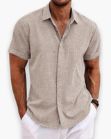 Herren Versteckt Knopf Polo | Klassisch – Beige