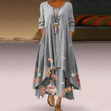 Anouk – Luftiges Baumwollkleid – Grau
