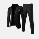 Alonzare™ | Klassisches Ensemble (Jacke + Hose) – Schwarz