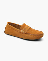 Matthew | Old Money Slip on Herren Wildleder Mokassin – Karamell