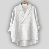 Sabine - Linen Blouse – Weiß