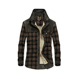WODEN - Jacke aus dickem Flanell für Männer – Grau
