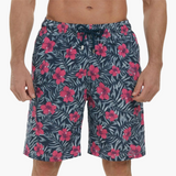 Schnelltrocknende Shorts - Herren Badeshorts mit Stretch – Rot