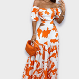 Figurbetontes Damenkleid Aus Premiumstoff – Eleganter Stil Für Festliche Anlässe – Orange