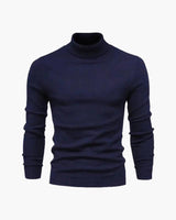 Cameron | Slim Fit Herren Rollkragen Strickpullover – Marineblau