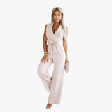 Ärmelloser Jumpsuit für Damen - Elegant & Vielseitig – Khaki