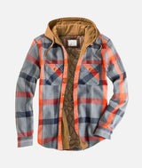 Pladex™ - Patchwork-Karojacke – Grau