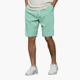 Bequeme Shorts mit Kordelzug für Herren - Freizeitmode – Hellgrün