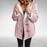 Amanda – Warme Jacke mit Fleecefutter – Rosa