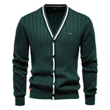 Sam - Elegante Strickjacken für Herren – Grün