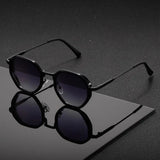 Velmora - Stylische Achtkant Sonnenbrille Mit UV Schutz – Grau
