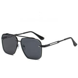 RayForge – Retro Sonnenbrille Mit Farbverlauf Und UV400-Schutz – Schwarz