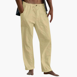 Freizeithosen für Herren – Relaxed Fit mit bequemer Taille – Gelb