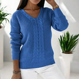Rena | Warmer Pullover für Damen – Blau
