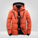 Herren Jacke | Geschlossene Form wasser- und winddicht isoliert – Orange
