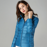 Damen Jacke | Leichte Ausführung klare Linien für Übergangszeit – Himmelblau