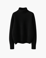 Daryana – Weicher Rollkragen Pullover – Schwarz