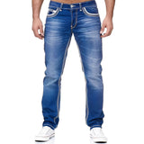 Andy - Stilvolle Jeans im Used-Look für Herren – Blau