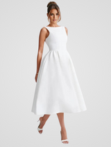 ÉLÉGANCE BELLE MIDIKLEID – Weiss