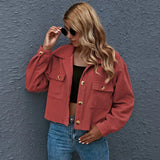 Jana – sommerjacke mit elegantem look – Rotbraun