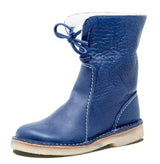 Nele – bequeme und gemütliche damenstiefel – Blau