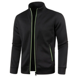 Henrik™ – Zeitloses Strickjacke mit Reißverschluss – Schwarz