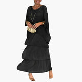 Gisela | Elegantes langes Kleid – Schwarz