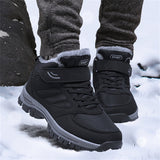 Fleecegefütterte wanderstiefel für damen – Schwarz