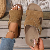 Luna | Leicht Konturiertes Fußbett Sandalen – Braun