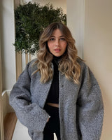 Virginia | Baggy-Jacke – Dunkelgrau
