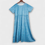 Bianca - Langärmliges Freizeitkleid – Blau