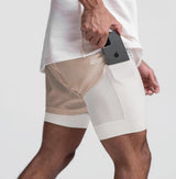 Fitness Shorts für Herren - bequem und flexibel – Beige