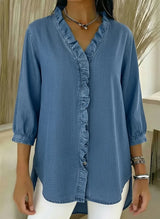 VERA | Die sichere Bluse für jeden Tag – Blau