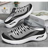 Quenby - Slip-On-Sneaker aus Strick, komfortable Passform – Schwarz