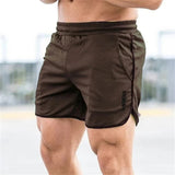 Tobias | Elastische Slim-Fit-Badehose für Herren – Kaffee