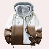 Liko - elegante jacke mit kapuze für den modernen mann – Braun